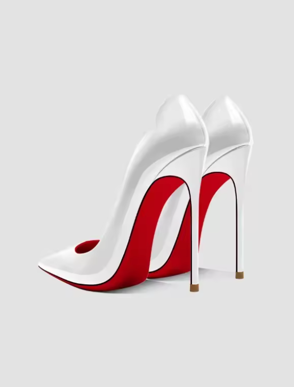 Stiletto Claire White